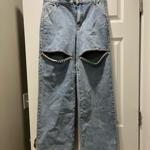 Stylish Light Blue Women's Jeans